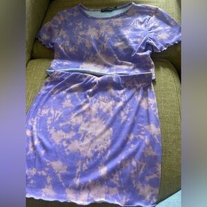 2 piece pretty little thing skirt set